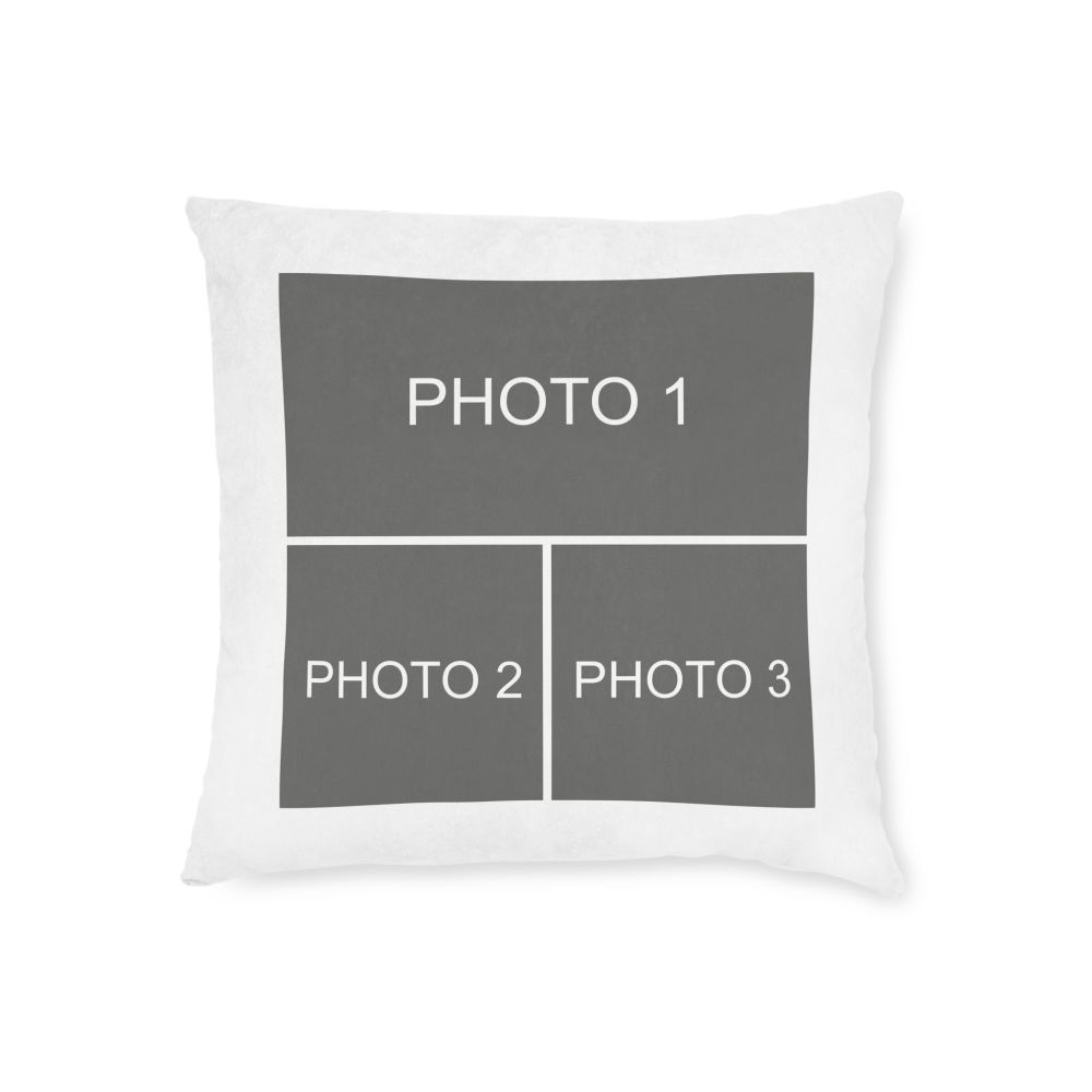 Personalised Photo Cushion 16''x16'' - 3 Photos